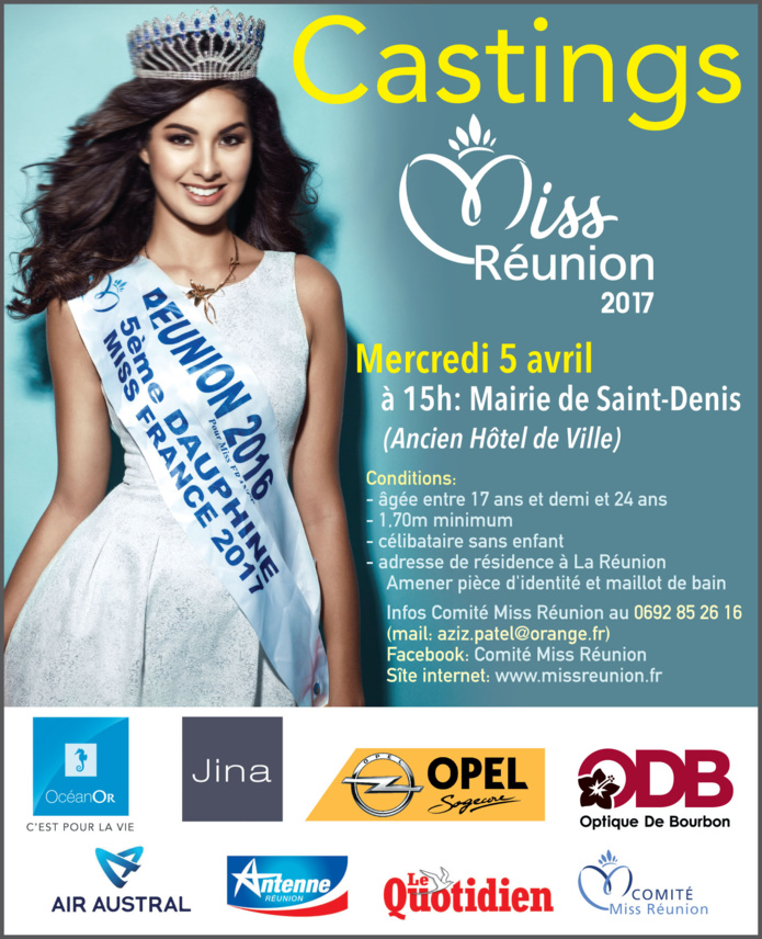 Début des castings Miss Réunion 2017