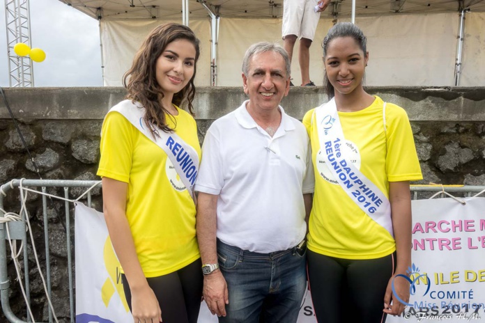 Miss Réunion a participé à l'Endomarch à Trois-Bassins