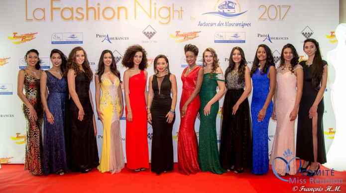 Les candidates Miss Réunion à la Fashion Night 2017