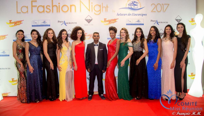 Les candidates Miss Réunion à la Fashion Night 2017
