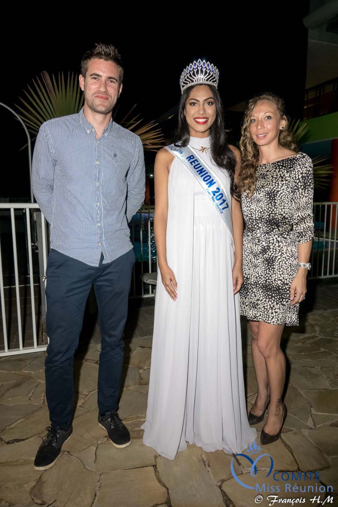 Miss Réunion 2017 et ses dauphines à la soirée Ekwalis