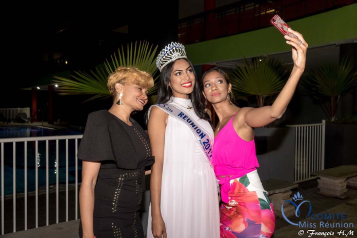 Miss Réunion 2017 et ses dauphines à la soirée Ekwalis