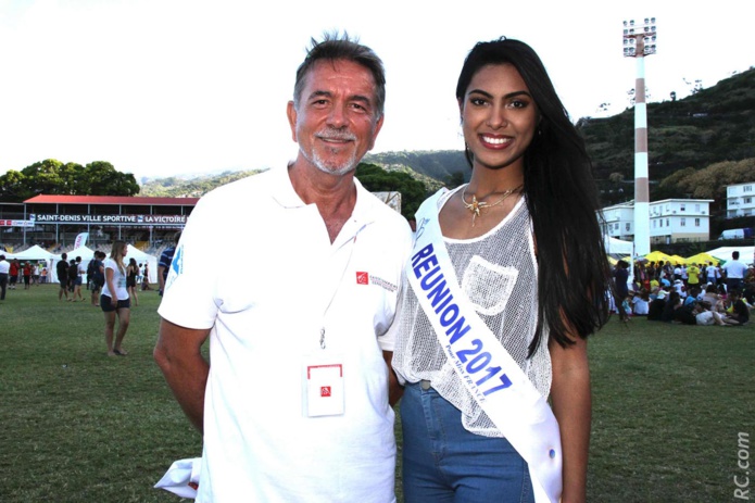 Patrick Geiglé et Miss Réunion