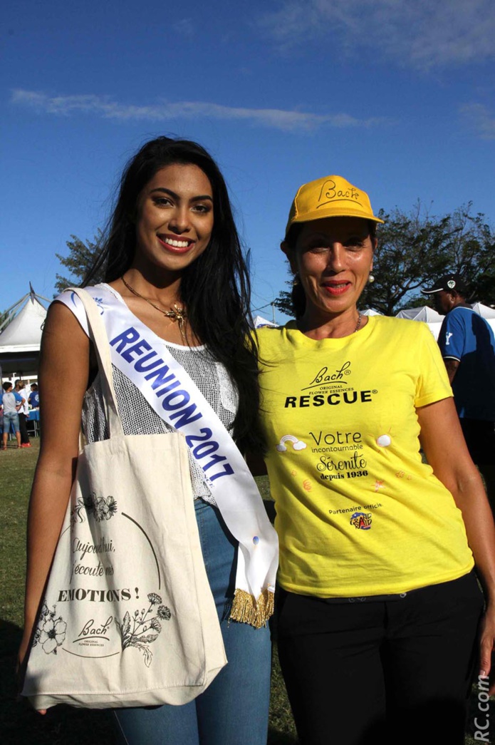 Miss Réunion accueille le dernier finisher du Grand Raid