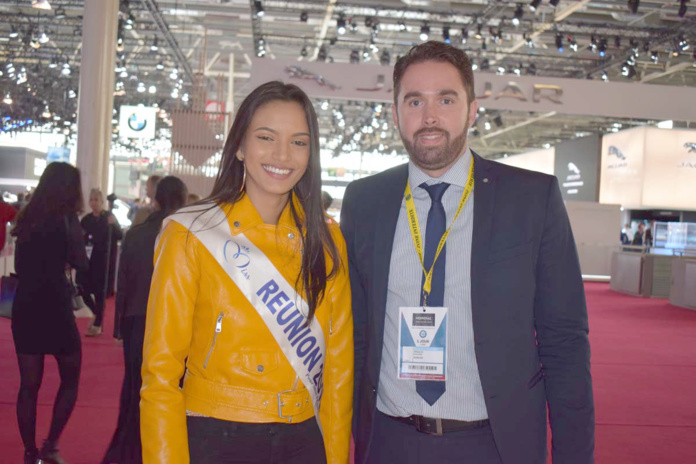 Miss Réunion 2018 au Mondial de l'Auto à Paris