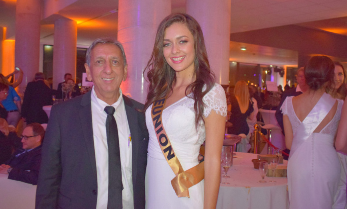 Aziz Patel, délégué Miss France à La Réunion, et Morgane Lebon, Miss Réunion 2019