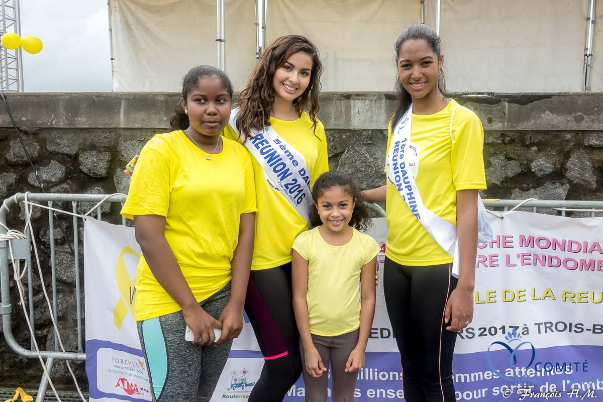 Miss Réunion a participé à l'Endomarch à Trois-Bassins