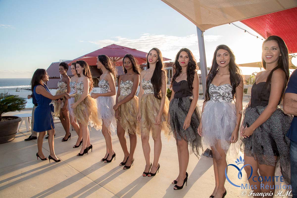 Les 12 candidates Miss Réunion 2017 à la soirée Oréo