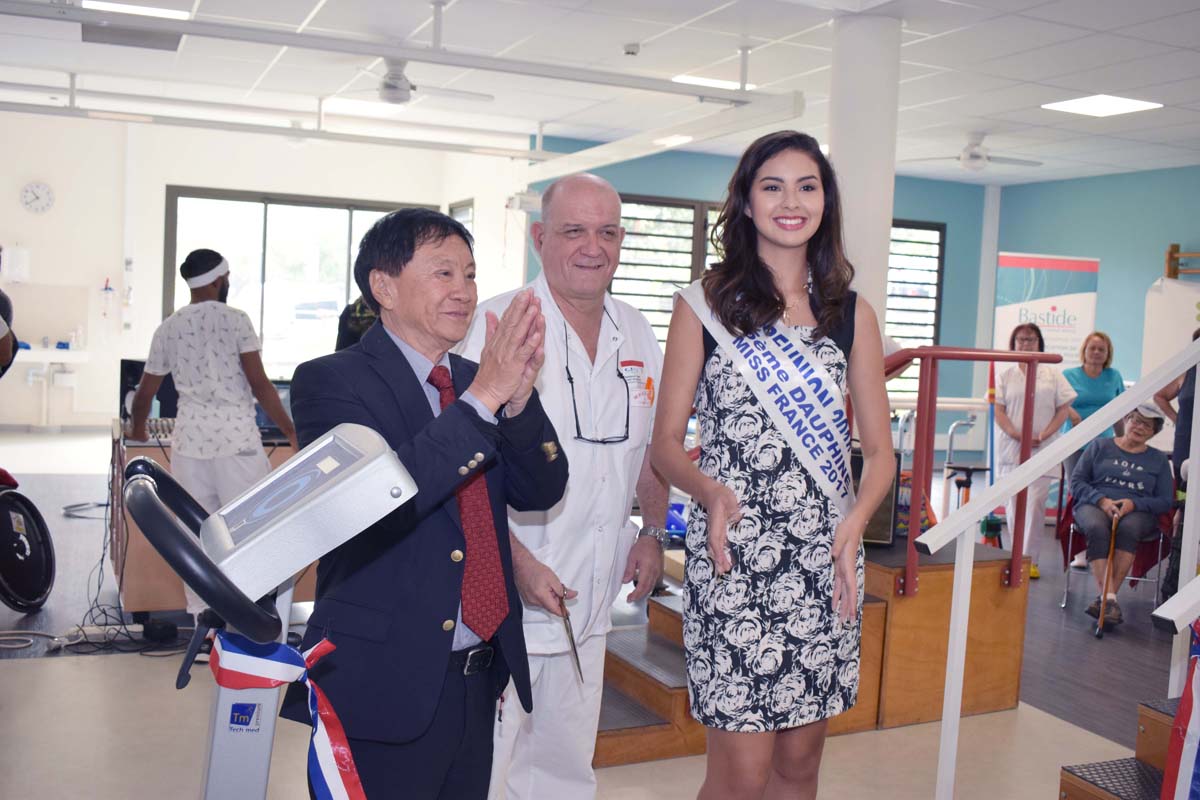Le maire du Tampon était fier d'accueillir Miss Réunion...