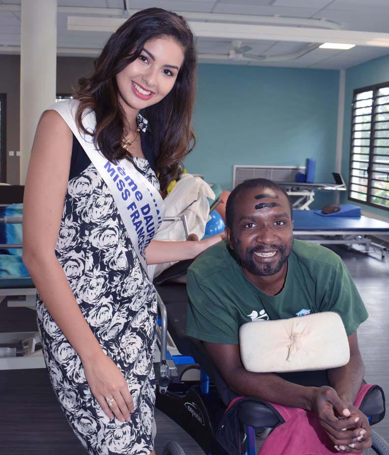 Miss Réunion à l'Hôpital du Tampon pour les Olympiades