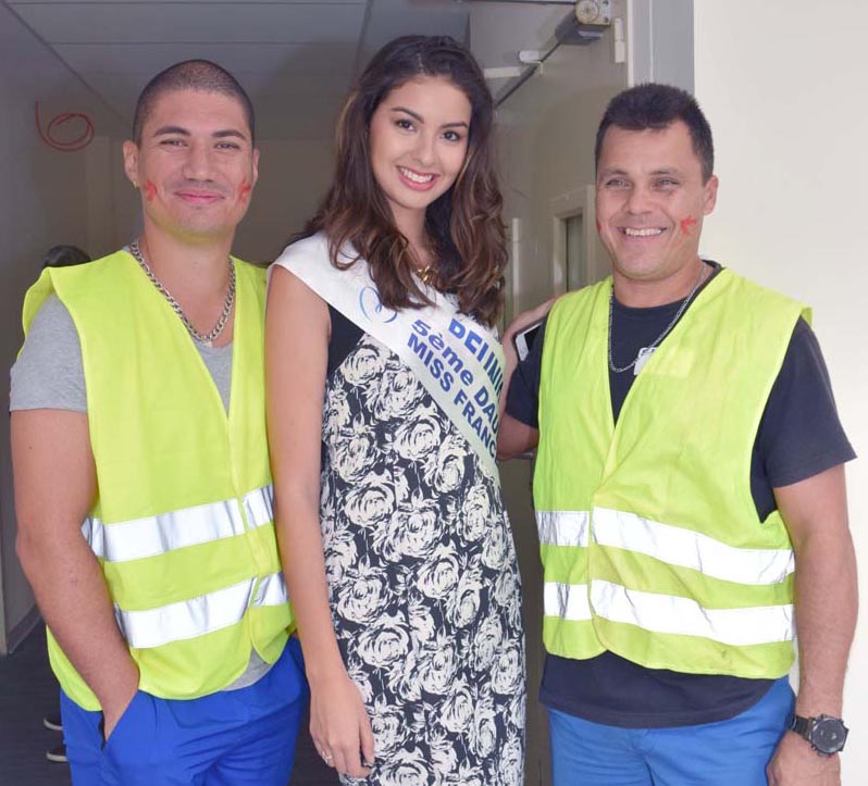 Miss Réunion à l'Hôpital du Tampon pour les Olympiades
