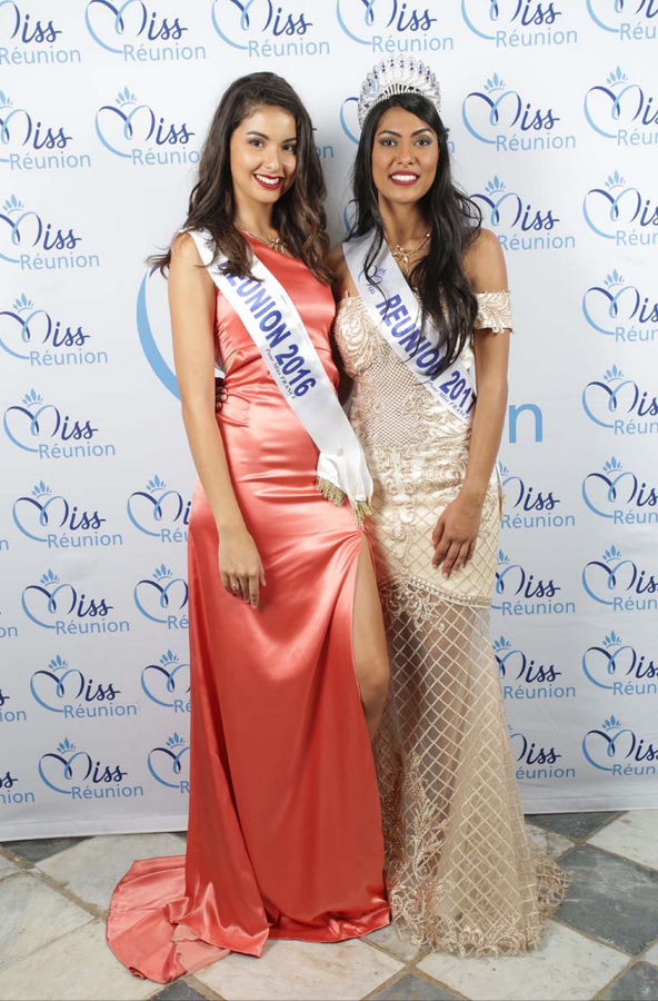 Ambre N'guyen, Miss Réunion 2016, et Audrey Chane Pao Kan, Miss Réunion 2017