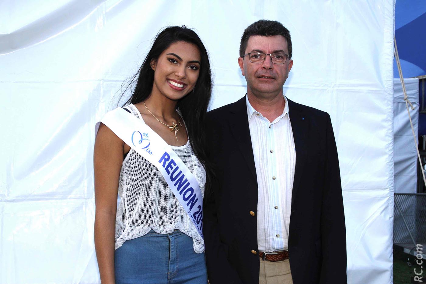 Miss Réunion avec Maurice secrétaire général de la PréfectureBarate,