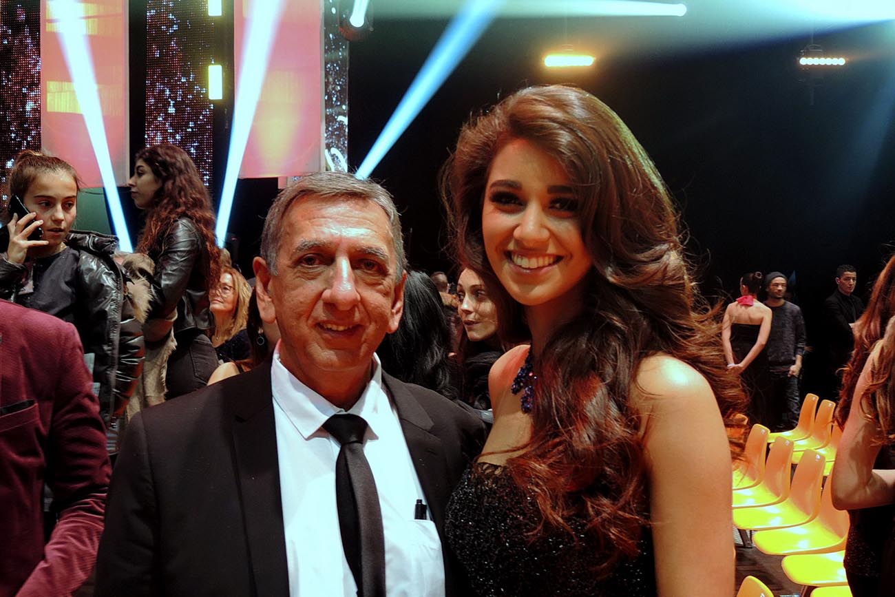 Aziz Patel et la Réunionnaise Aurore Kichenin, dauphine de Miss Monde