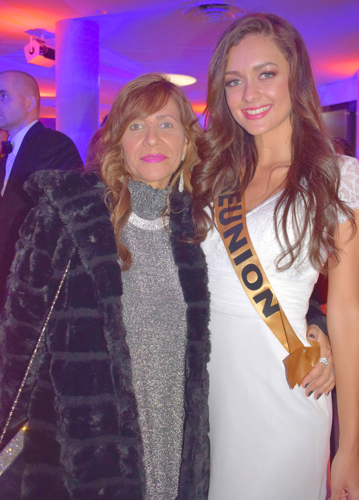 Morgane Lebon avec sa maman Brigitte, venue la soutenir à Marseille