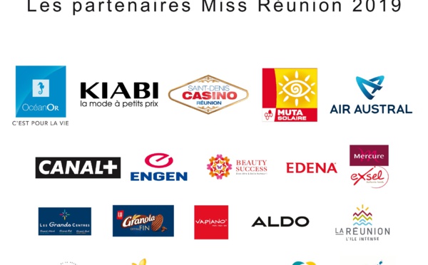 Les Partenaires Miss Réunion 2019 !